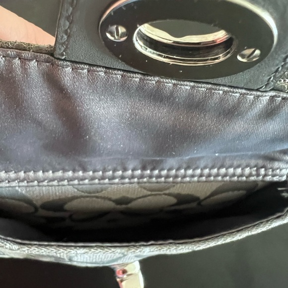 Coach Gray Crossbody Bag with Shimmery Finish - Picture 7 of 13